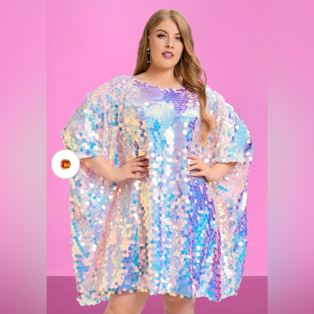 Sequin Sparkly Caftan Tunic eras tour